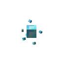 海蓝悬浮水晶 (Aquamarine Suspended crystal)