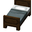Gray Dark Oak Fancy Bed (Gray Dark Oak Fancy Bed)