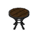 Metal/Dark Oak Small Round Table (Metal/Dark Oak Small Round Table)