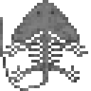 笠头螈化石骨架 (Diplocaulus Fossilized Skeleton)