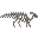 副栉龙化石骨架 (Parasaurolophus Fossilized Skeleton)