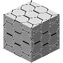 白色精细Hexorium方块 (黑色) (White Engineered Hexorium Block (Black))