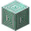 白色同心Hexorium方块 (绿松石色) (White Concentric Hexorium Block (Turquoise))