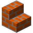 Brick Deep Orange Stairs (Brick Deep Orange Stairs)