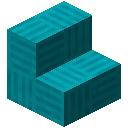 Checkered Wool Teal Blue Stairs (Checkered Wool Teal Blue Stairs)