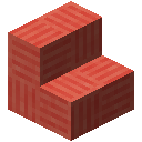 Checkered Wool Salmon Red Stairs (Checkered Wool Salmon Red Stairs)