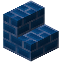 Colored Brick Deep Blue Stairs (Colored Brick Deep Blue Stairs)