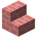 Colored Brick Light Warm Pink Stairs (Colored Brick Light Warm Pink Stairs)