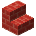 Colored Brick Bright Red Stairs (Colored Brick Bright Red Stairs)