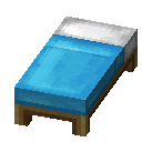 淡蓝色床 (Light Blue Bed)