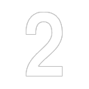 白色"2"字符 (White No.2 Line)