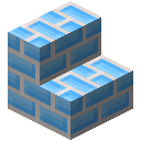 Light Blue Brick Stairs