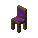 Purple Cushioned Spruce Chair