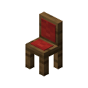Red Cushioned Spruce Chair