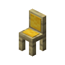 Yellow Cushioned Birch Chair