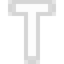 Letter T Neon - White