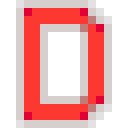 Letter D Neon - Red