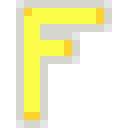 Letter F Neon - Yellow
