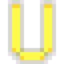 Letter U Neon - Yellow