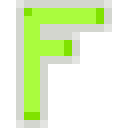 Letter F Neon - Green