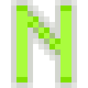 Letter N Neon - Green