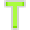 Letter T Neon - Green