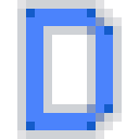 Letter D Neon - Blue