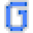 Letter G Neon - Blue