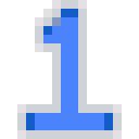 Number 1 Neon - Blue