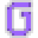 Letter G Neon - Purple
