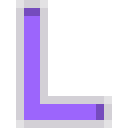 Letter L Neon - Purple