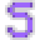 Letter S Neon - Purple