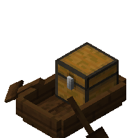 Dark Oak Boat With Chest Entity