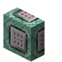 绿色命令方形石竖台阶 (block.cubist_texture.green_command_square_stone_vertical_sla)