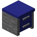 Blue Modern Desk Cabinet