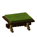 Spruce Green Padded Bench