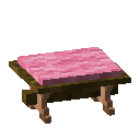 Jungle Pink Padded Bench