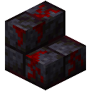 绯红疣黑石砖楼梯 (Crimson Warty Blackstone Brick Stairs)