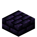小型黑曜石砖台阶 (Small Obsidian Brick Slab)
