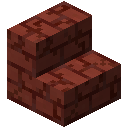 Cracked Red Terracotta Brick Stairs