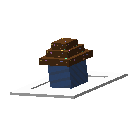 Chocolate Cupcake With Dark Blue Cup