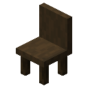 Stripped Dark Oak Log Chair