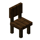 现代深色橡木椅 (Modern Dark Oak Chair)