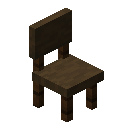 现代去皮深色橡木椅 (Modern Stripped Dark Oak Chair)