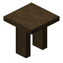 原生态去皮深色橡木原木桌 (Raw Stripped Dark Oak Log Table)