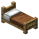 橡木棕色经典床 (Oak Brown Classic Bed)
