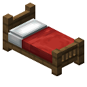 云杉木红色经典床 (Spruce Red Classic Bed)