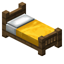 云杉木黄色经典床 (Spruce Yellow Classic Bed)