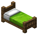 云杉木黄绿色经典床 (Spruce Lime Classic Bed)