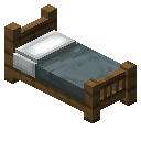云杉木灰色经典床 (Spruce Gray Classic Bed)